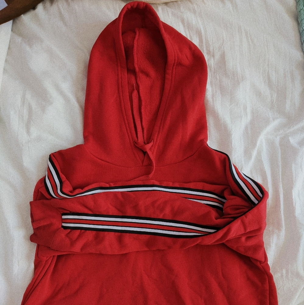 Cropped Red Hoodie